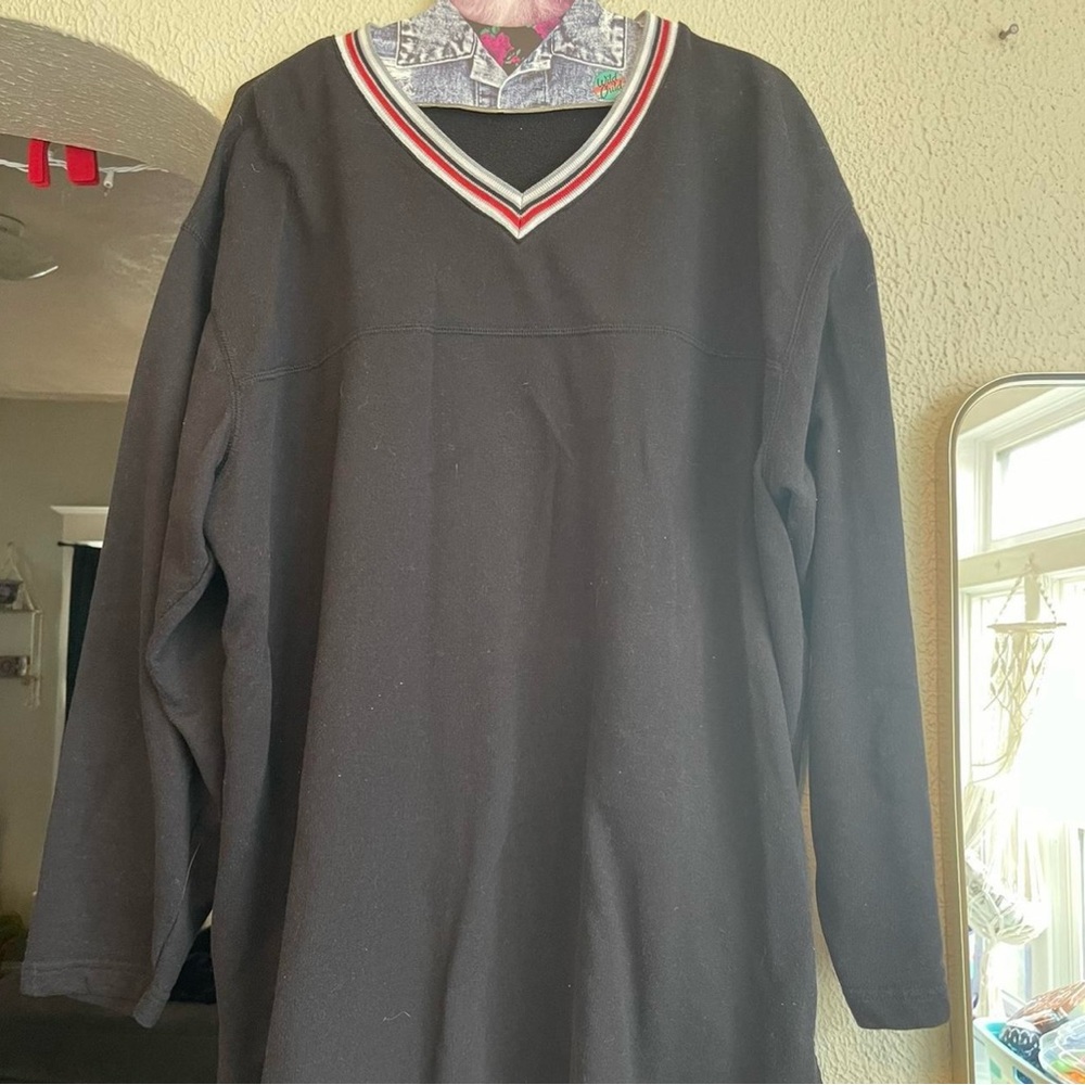 Black V-Neck Men's Sweater